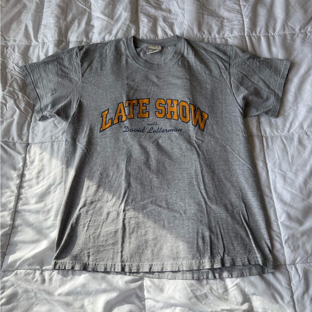 Vintage Lee’s Premium Cotton Ringspun Men’s Late Show, David Letterman Tee Sz M